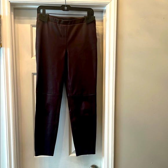 Theory Women’s Lamb Leather Pull-on Stretch Pants Size 6 - Picture 5 of 7